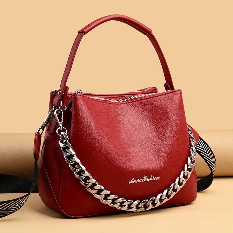 Hot Brand Top Genuine Leather Women's Shoulder Bag Luxury First Layer Of Cowhide Handbags Women bags Designer Crossbody Tote Bag, Black
Hot Brand Top Genuine Leather Women's Shoulder Bag Luxury First Layer Of Cowhide Handbags Women bags Designer Crossbody Tote Bag, Black