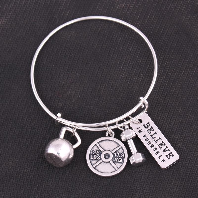 Gym Jewelry Me & Me 25lb Weight Plate Strong is Beautiful I Choose Strength Dumbbell Series Charm Bangles Christmas
Gym Jewelry Me & Me 25lb Weight Plate Strong is Beautiful I Choose Strength Dumbbell Series Charm Bangles Christmas