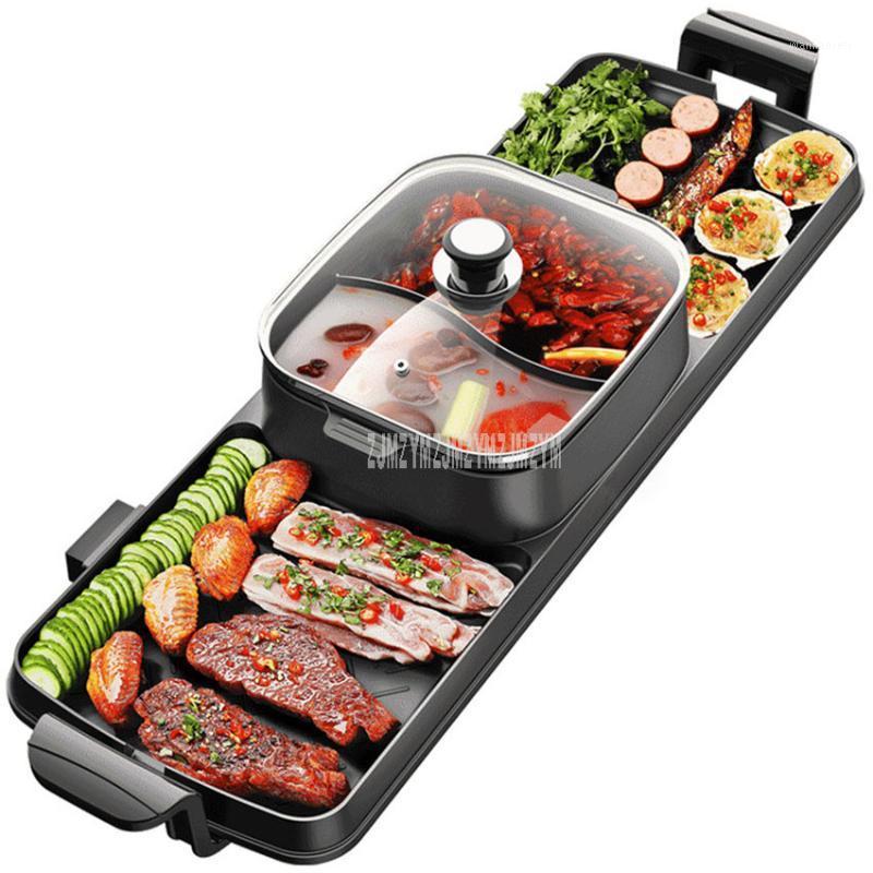 89x26cm 2200W 2in1 Electric Multi Cooker Barbecue Pan Hot Pot Cooker Electric BBQ Griddle Non-Stick Stir-fry Hotpot Baking Plate1
89x26cm 2200W 2in1 Electric Multi Cooker Barbecue Pan Hot Pot Cooker Electric BBQ Griddle Non-Stick Stir-fry Hotpot Baking Plate1