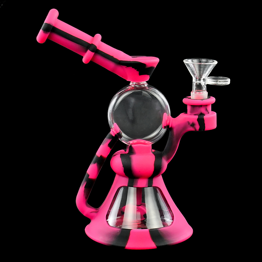 8'' Glass Bongs dab rigs smoking accessorires Round beaker water pipe Silicone bubbler Oil Burner Pipes Kit hookah bowls cigarette holder tobacco
8'' Glass Bongs dab rigs smoking accessorires Round beaker water pipe Silicone bubbler Oil Burner Pipes Kit hookah bowls cigarette holder tobacco