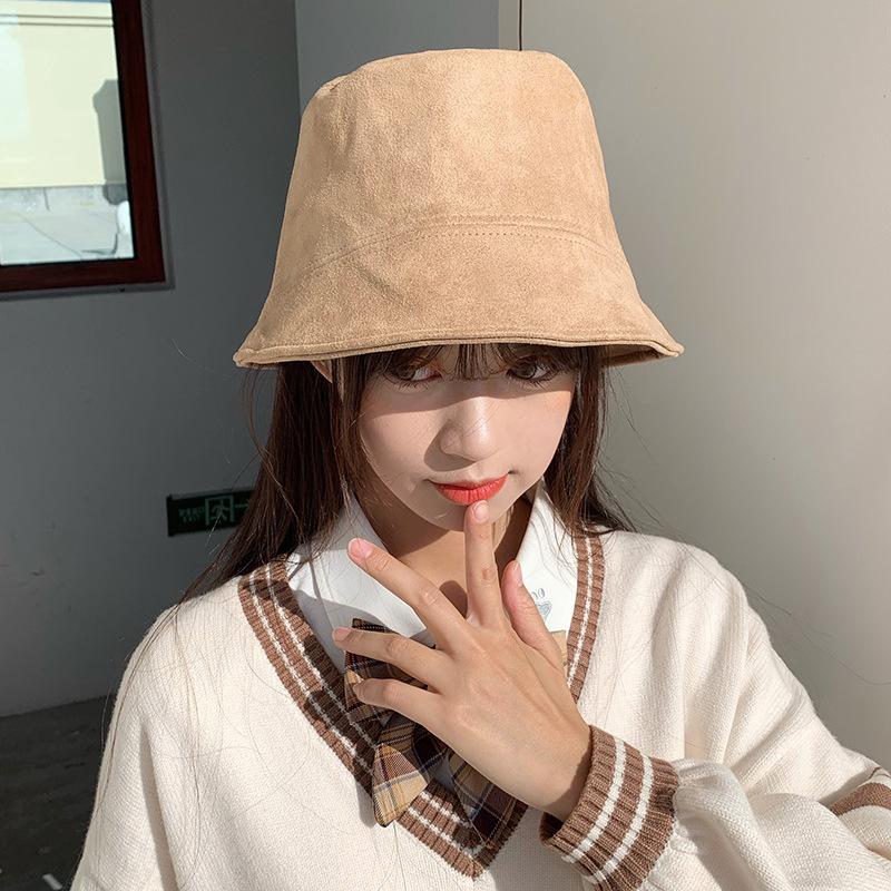 Hat female autumn andwinter all-match solid color suede fisherman hat Korean fashion trend new basin Japanese sun visor male, 04 black
Hat female autumn andwinter all-match solid color suede fisherman hat Korean fashion trend new basin Japanese sun visor male, 04 black