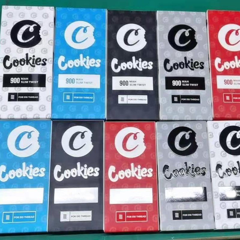 Cookies Vape Cartridge VV Battery 900mAh for Pen 3.3-4.8V Battery 510 Slim SF Preheat Tanks Bottom EGO Twist Thread Spinner Incto
Cookies Vape Cartridge VV Battery 900mAh for Pen 3.3-4.8V Battery 510 Slim SF Preheat Tanks Bottom EGO Twist Thread Spinner Incto