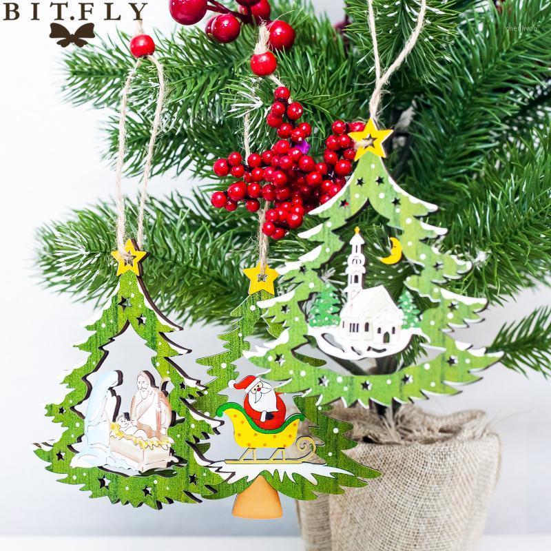 10X11cm Christmas Wood Tree Pendant Xmas Santa Claus Snow House hollow wood Christmas tree New year festival hanging decoration1
10X11cm Christmas Wood Tree Pendant Xmas Santa Claus Snow House hollow wood Christmas tree New year festival hanging decoration1