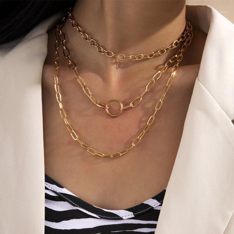 DIEZI Multilayer Simple Gold Silver Color Chunky Chain Necklace Hip Hop Punk Geometric Choker Collares Necklaces for Women Men1
DIEZI Multilayer Simple Gold Silver Color Chunky Chain Necklace Hip Hop Punk Geometric Choker Collares Necklaces for Women Men1