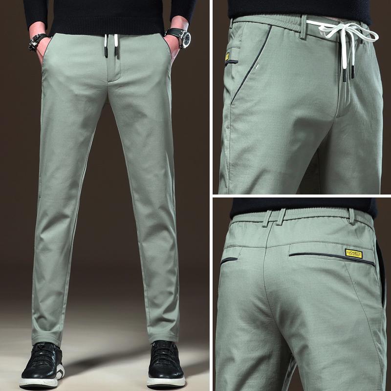 2021 New Men's Summer Thin Casual Trousers Elastic Waist Loose Korean Style Trendy Slim Pants Classic All-Match Ice Silk Pants, Black
2021 New Men's Summer Thin Casual Trousers Elastic Waist Loose Korean Style Trendy Slim Pants Classic All-Match Ice Silk Pants, Black