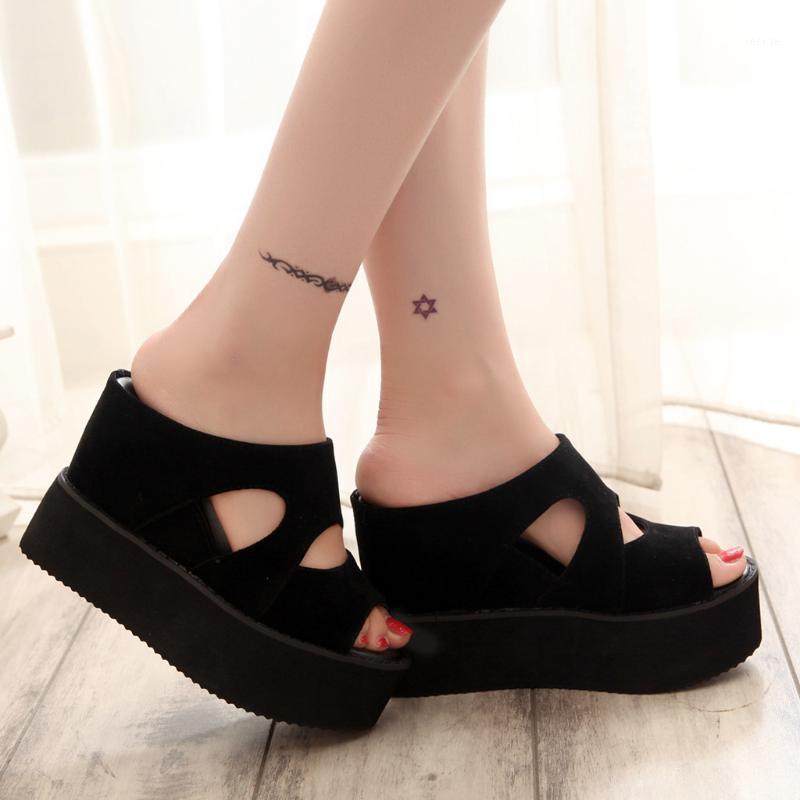 Thick Bottom Women Sandals Wedges Summer Shoes Casual Slippers Female Fish Mouth Sandals Solid Color Fashion Lady Wedges Shoes1, Black
Thick Bottom Women Sandals Wedges Summer Shoes Casual Slippers Female Fish Mouth Sandals Solid Color Fashion Lady Wedges Shoes1, Black