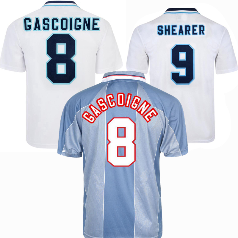 1996 England retro soccer jersey Gascoigne SHEARER McManaman SOUTHGATE classic vintage Sheringham 96 98 home away Beckham football shirt, Black;yellow
1996 England retro soccer jersey Gascoigne SHEARER McManaman SOUTHGATE classic vintage Sheringham 96 98 home away Beckham football shirt, Black;yellow