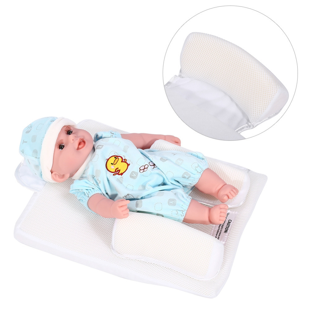 Baby Infant Newborn Sleep Positioner Anti Roll Pillow Prevent Flat Head Shape Anti Pillow Cushion Safe comfort helps digestion LJ201208