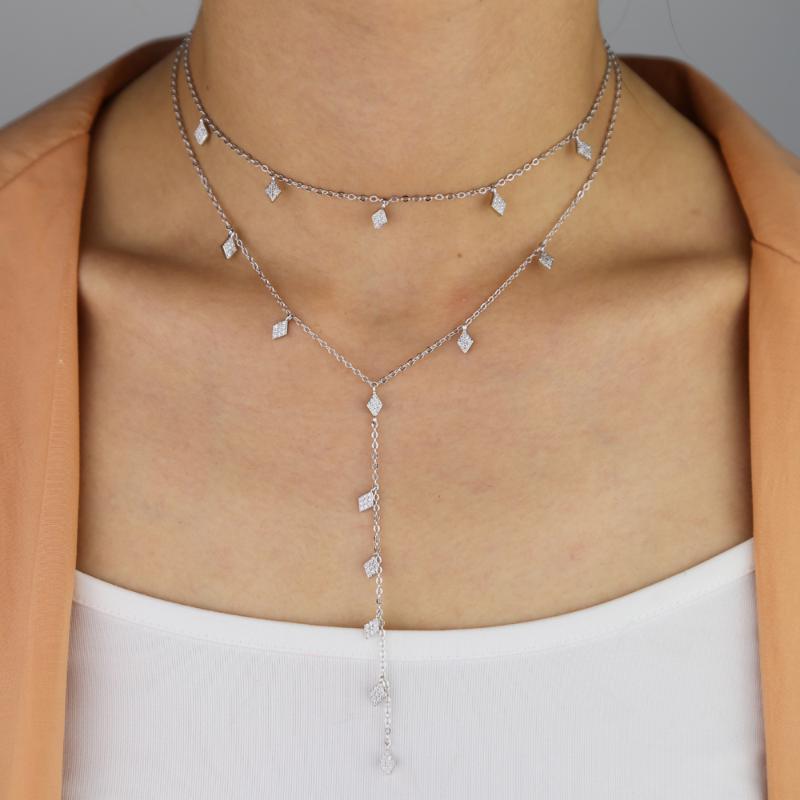 Mini charm paved 35 and 41cm Multilayer with 10cm Long Tassel Chain Necklace Women Y shape Beach Sexy wedding necklace jewelry
Mini charm paved 35 and 41cm Multilayer with 10cm Long Tassel Chain Necklace Women Y shape Beach Sexy wedding necklace jewelry