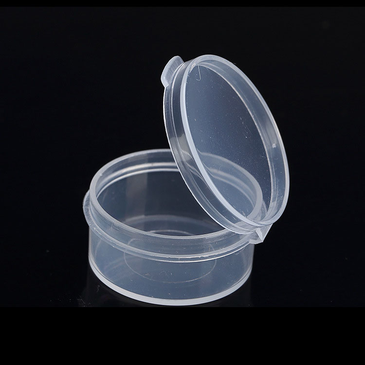 5G 7G Round Empty Boxes Mini Clear Plastic Storage Containers with Snap Lids Makeup Jar Sample Bottles for Small Items and Other Craft