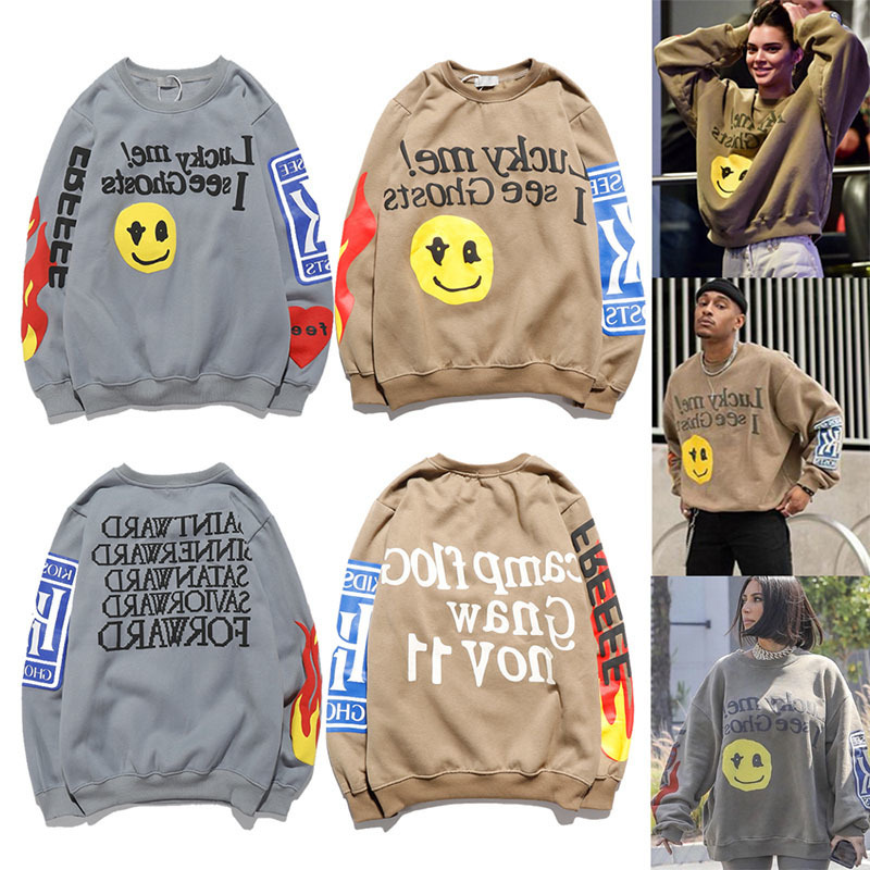 West Hoodies "lucky Me i See Ghosts" Print Hoodie Men Women 3d Printing Autumn Winter Cotton Smiley Face Sweatshirts
West Hoodies "lucky Me i See Ghosts" Print Hoodie Men Women 3d Printing Autumn Winter Cotton Smiley Face Sweatshirts