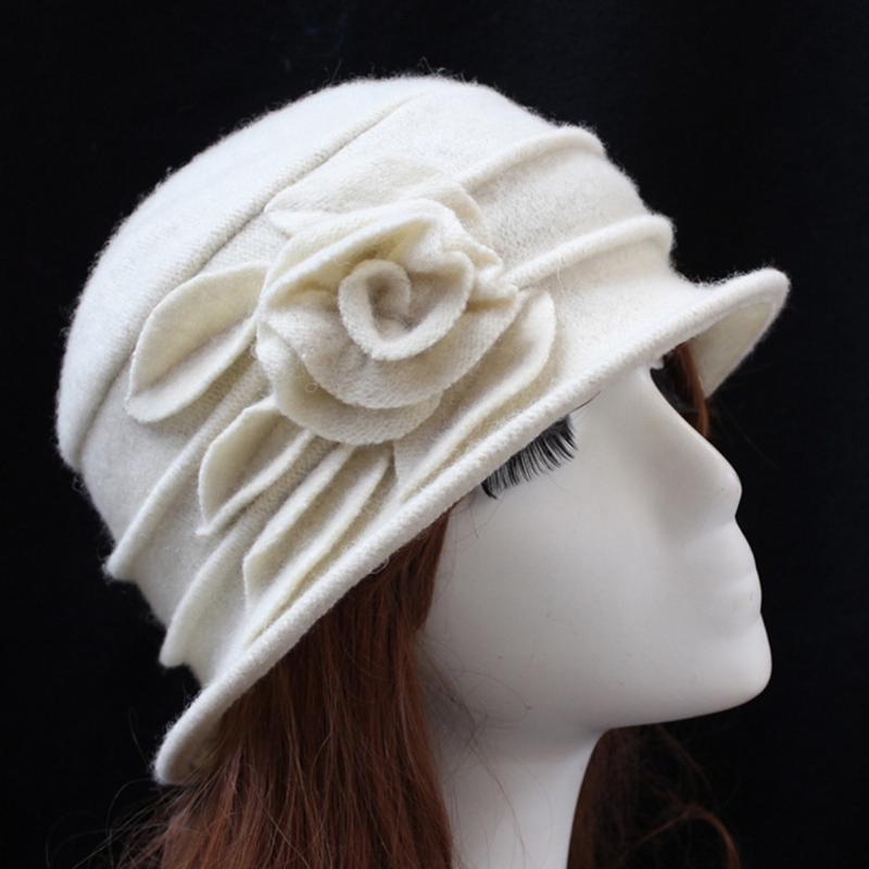 Vintage Women Wool Caps Cloche Flapper Hat Fashion Lady Bucket Winter Flower Cap Classical Flower Design Hats, Black
Vintage Women Wool Caps Cloche Flapper Hat Fashion Lady Bucket Winter Flower Cap Classical Flower Design Hats, Black