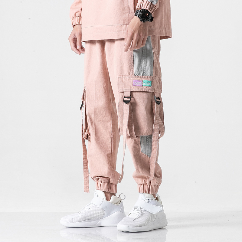 2021 New Spring Autumn Pink Hip Hop Men Loose Elastic Waist Cargo Pants Mens Joggers Side Big Pockets Streetwear Trousers C9i8
2021 New Spring Autumn Pink Hip Hop Men Loose Elastic Waist Cargo Pants Mens Joggers Side Big Pockets Streetwear Trousers C9i8