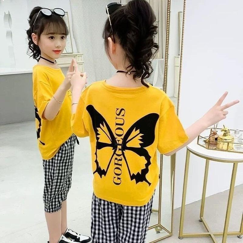 Toddler Girl Clothes Summer New Korean Fashion Summer Kids Clothing Short-Sleeved T-shirt Two-Piece Set1, White
Toddler Girl Clothes Summer New Korean Fashion Summer Kids Clothing Short-Sleeved T-shirt Two-Piece Set1, White