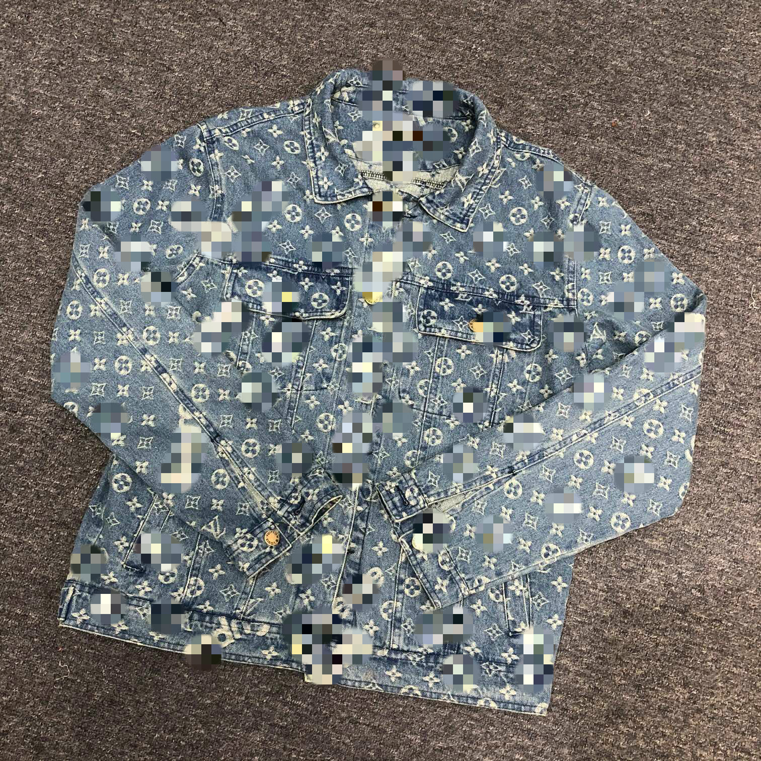 New ladies jacket fashion classic denim fabric full print soft and comfortable custom button multi-pocket design men and women same jackets, Blue
New ladies jacket fashion classic denim fabric full print soft and comfortable custom button multi-pocket design men and women same jackets, Blue
