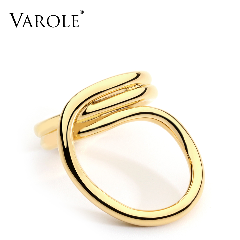 VAROLE New Korean Simple Style Twisted Lines Gold Color Rings for Women Fashion Jewelry Wholesale
VAROLE New Korean Simple Style Twisted Lines Gold Color Rings for Women Fashion Jewelry Wholesale