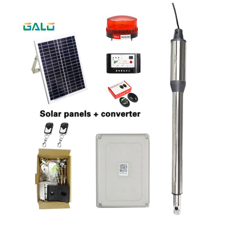 Single Automatic Gate Opener Kit Solar Powered Gate Operator 660 pounds 8 feet for Farm, Fences, Outdoors(Waterproof Design
Single Automatic Gate Opener Kit Solar Powered Gate Operator 660 pounds 8 feet for Farm, Fences, Outdoors(Waterproof Design