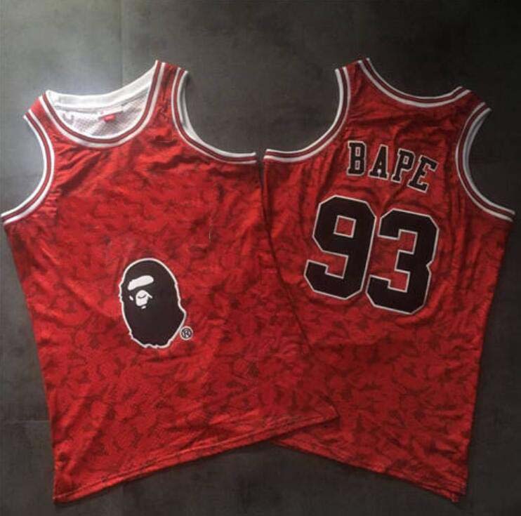 Men Chicago Bull Bape mitchell ness jerseys, secret embroidered basketball jerseys, Black;red
Men Chicago Bull Bape mitchell ness jerseys, secret embroidered basketball jerseys, Black;red