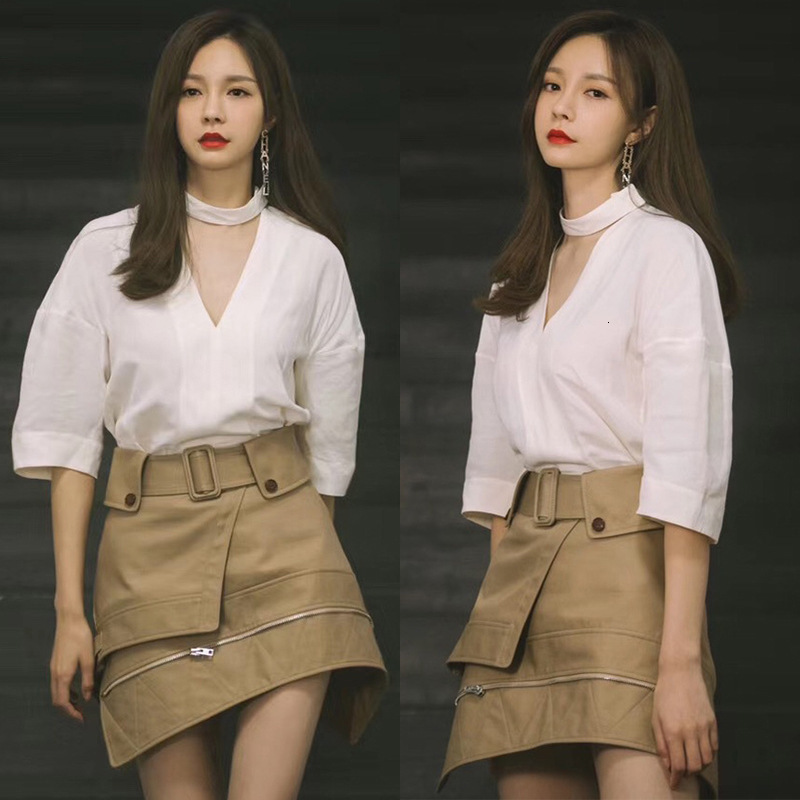 in , popular a product even white shirt v-necked neckline high neck.....female khaki 6BKC
in , popular a product even white shirt v-necked neckline high neck.....female khaki 6BKC