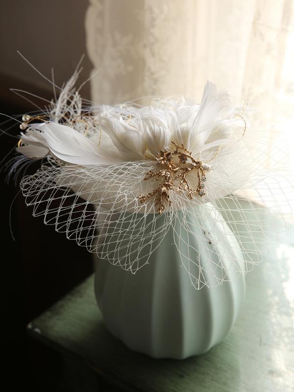 Retro Billycock Women's England Nobility Elegant Debutante Gauze Banquet Formal Dress Dinner Headdress1, White
Retro Billycock Women's England Nobility Elegant Debutante Gauze Banquet Formal Dress Dinner Headdress1, White