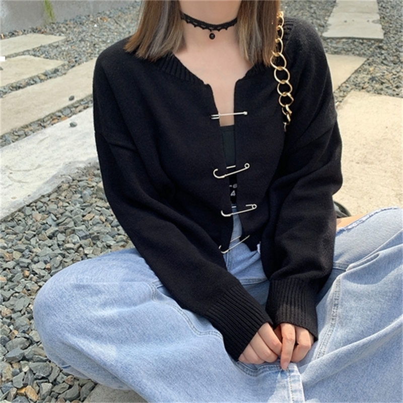 New Black 2021 Short Knitted Cardigan Sweater Autumn Luxury Designer Woman Streetwear Lhiq 3UY6
New Black 2021 Short Knitted Cardigan Sweater Autumn Luxury Designer Woman Streetwear Lhiq 3UY6