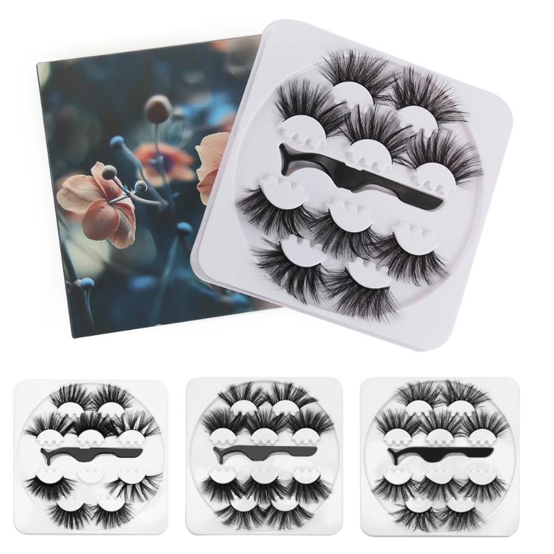 5Pairs 25mm Long Dramatic False Eyelashes with Tweezer 3D Thick Faux Mink Lashes Extension Wispy Fluffy Eyelash Make Up Tools
5Pairs 25mm Long Dramatic False Eyelashes with Tweezer 3D Thick Faux Mink Lashes Extension Wispy Fluffy Eyelash Make Up Tools