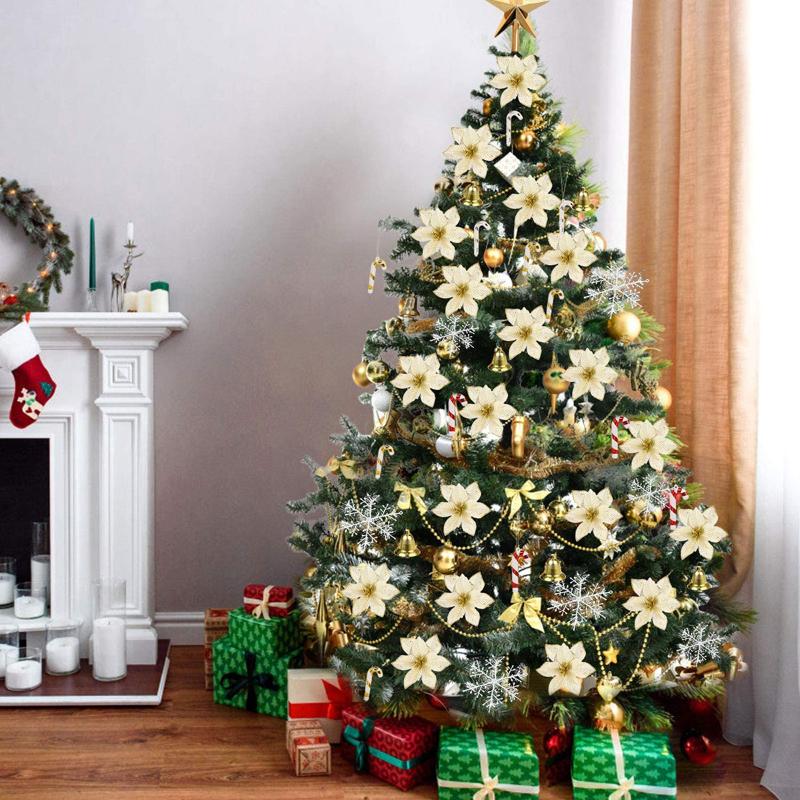 Faroot 120Pcs Creative DIY Christmas Tree Decoration Set Delicate Fake Flower Snowflake Bell Cane Ornament for House Party Decor
Faroot 120Pcs Creative DIY Christmas Tree Decoration Set Delicate Fake Flower Snowflake Bell Cane Ornament for House Party Decor
