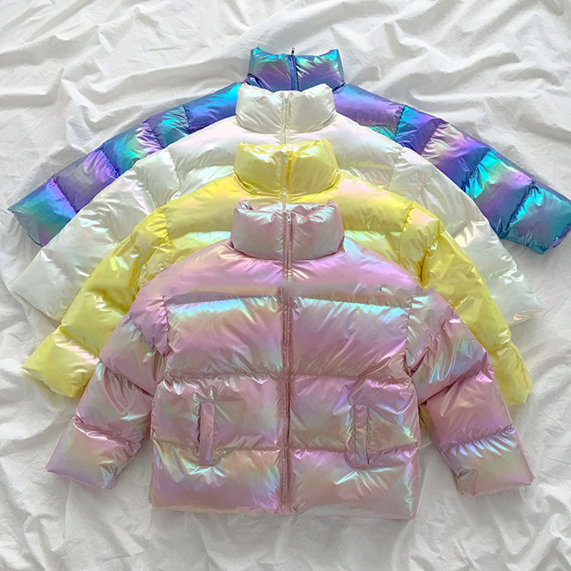 Winter Cotton Glossy Winter Down Jacket Warm Women Down Parkas For Women Women Winter Warm Waterproof Coat 200928