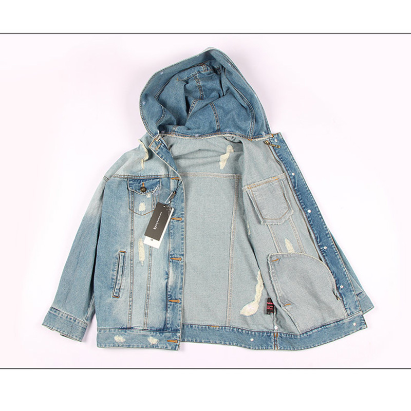 Maomaokong natural rabbit fur lined denim jacket fox fur coat coat fashion denim fox fur warm lady winter jacket women parka Y201006