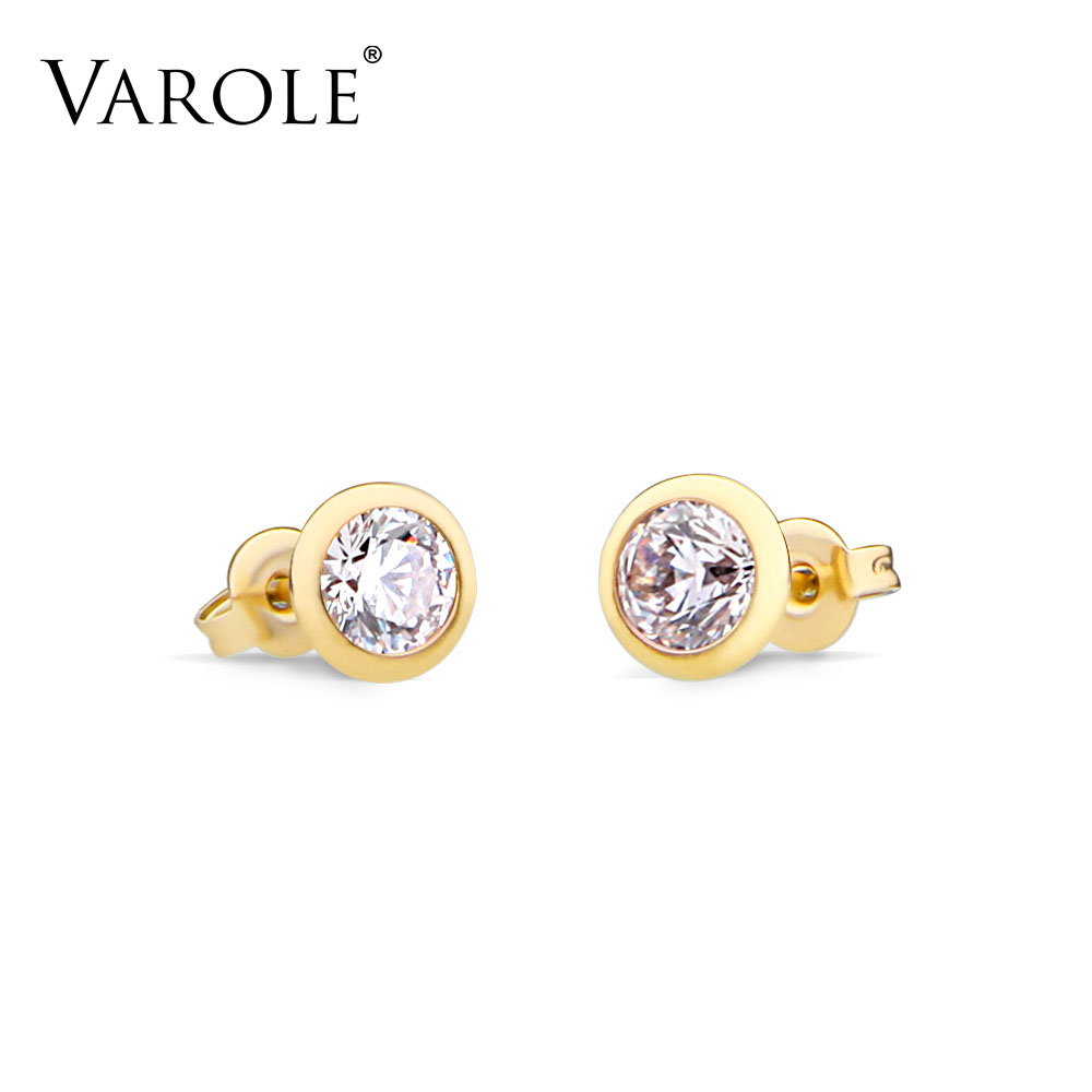 VAROLE Fashion Elegant Shiny Stainless Steel Stud Earrings For Women Party Wearing Big Cut Multi Colors Zircon Crystal Earrings
VAROLE Fashion Elegant Shiny Stainless Steel Stud Earrings For Women Party Wearing Big Cut Multi Colors Zircon Crystal Earrings