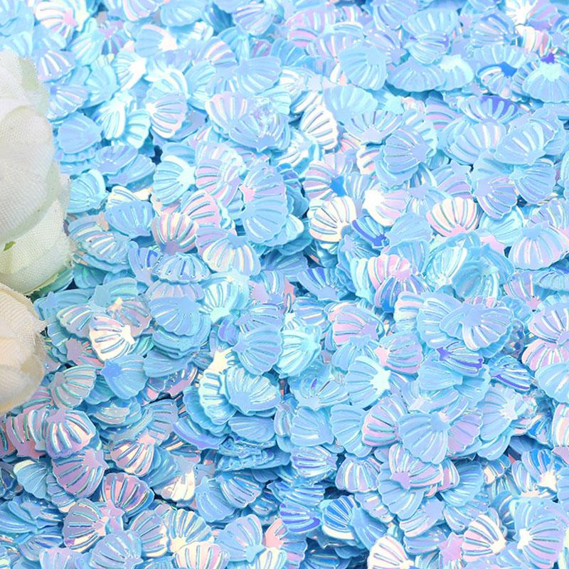 

20g Sparkle Shell Table Confetti Sprinkles Boy Girl Baby Shower Party Wedding Decor Glitter Pink Blue Gold Silver Metallic 7MM