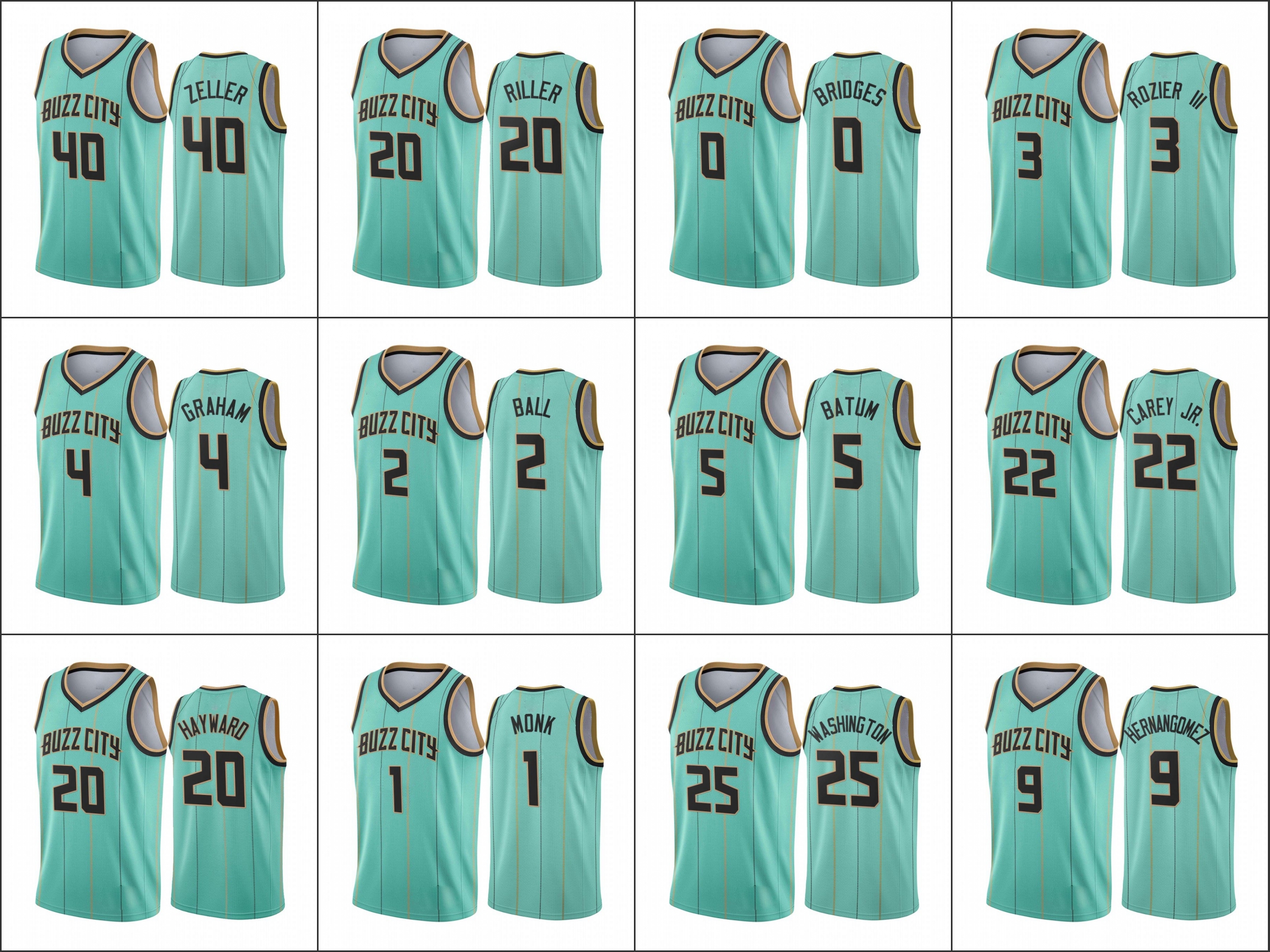 Charlotte Hornets Men LaMelo Ball Devonte Graham Gordon Hayward Miles Bridges Rozier 2020-21 Mint Green City Buzz Jersey, Black
Charlotte Hornets Men LaMelo Ball Devonte Graham Gordon Hayward Miles Bridges Rozier 2020-21 Mint Green City Buzz Jersey, Black