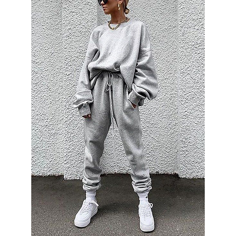 2021 New Oversized Set of Two Loose Solid Parts Long Sleeve-upper-neck Neck Cord Total Female Length Pants 2 Piece Outfit 1VVJ, Sky blue.
2021 New Oversized Set of Two Loose Solid Parts Long Sleeve-upper-neck Neck Cord Total Female Length Pants 2 Piece Outfit 1VVJ, Sky blue.