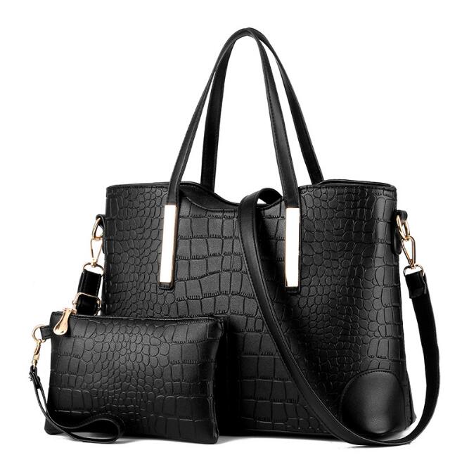 2 Pcs/Set Fashion Women Composite Bags PU Leather Women Handbag Shoulder Bag crossbody Wallets Purse, Black
2 Pcs/Set Fashion Women Composite Bags PU Leather Women Handbag Shoulder Bag crossbody Wallets Purse, Black
