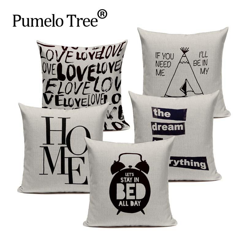 Spring Pillow Covers Black White Letter Cushion Cover Decorative Pillows For Sofahome Linen Pillow Cover Customized Pillowcase, 15417
Spring Pillow Covers Black White Letter Cushion Cover Decorative Pillows For Sofahome Linen Pillow Cover Customized Pillowcase, 15417