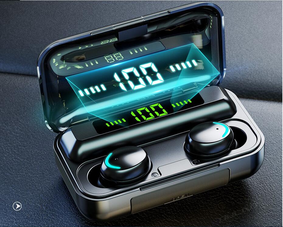 TWS Bluetooth Earphone V5.0 9D Stereo Wireless Headphones Sport Waterproof Earphones Mini True Earbuds Headsets for cellphone, Black
TWS Bluetooth Earphone V5.0 9D Stereo Wireless Headphones Sport Waterproof Earphones Mini True Earbuds Headsets for cellphone, Black
