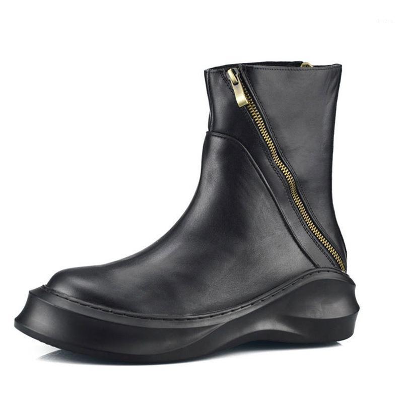 Retro European New Fashion Winter Zipper Mens Boots Round Toe Genuine Leather Mid Heel Male Shoes Footwear Thick Heel Plus Size1, Black
Retro European New Fashion Winter Zipper Mens Boots Round Toe Genuine Leather Mid Heel Male Shoes Footwear Thick Heel Plus Size1, Black