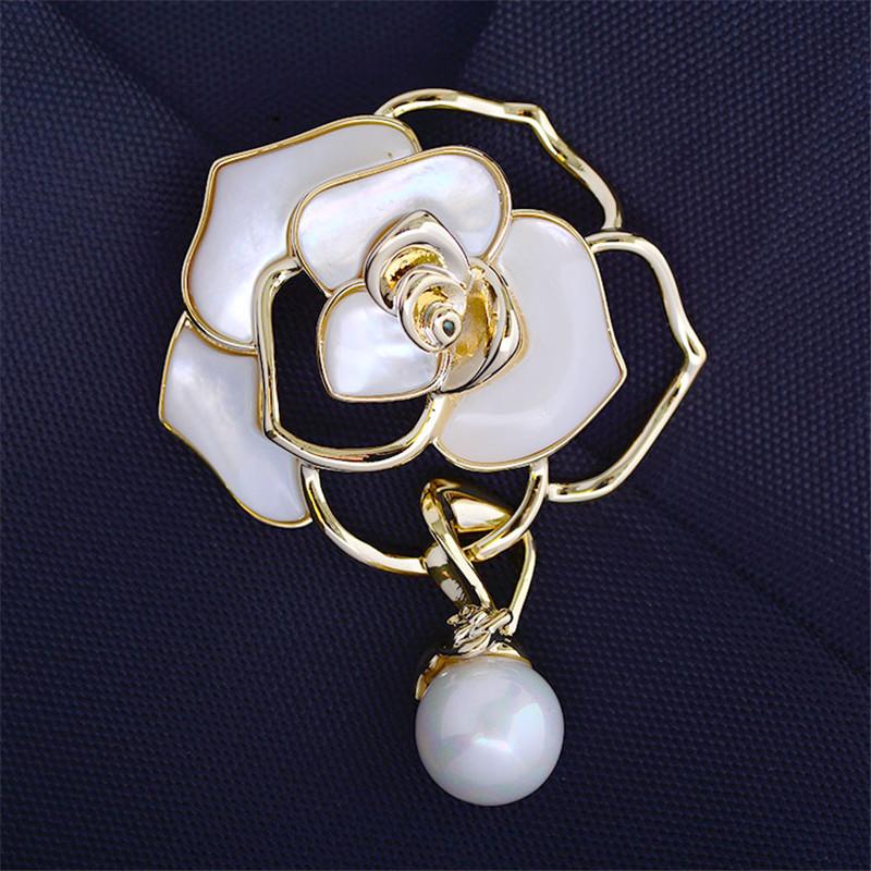 OKILY Luxury Shell Flowers Brooches Pin for Women Fashion Camellia with Pearl Jewelry Coat Accessories Brooch New Year Gift 2021
OKILY Luxury Shell Flowers Brooches Pin for Women Fashion Camellia with Pearl Jewelry Coat Accessories Brooch New Year Gift 2021