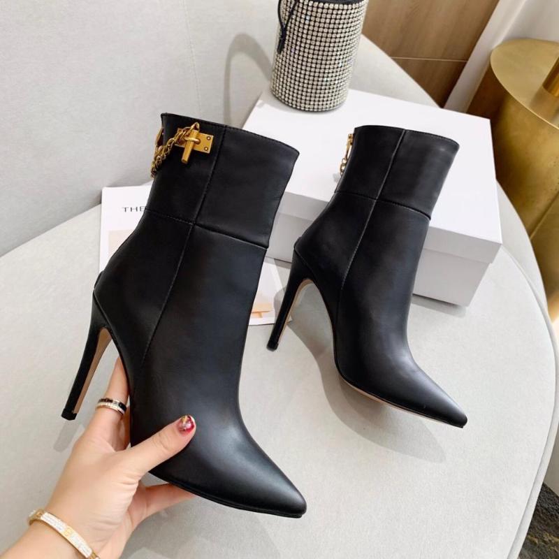 New Hot Winter Genuine Leather Ankle Boots Woman Pointed Toes Stiletto Heels Boots Woman Metal Decora Bota Feminina, As pic
New Hot Winter Genuine Leather Ankle Boots Woman Pointed Toes Stiletto Heels Boots Woman Metal Decora Bota Feminina, As pic