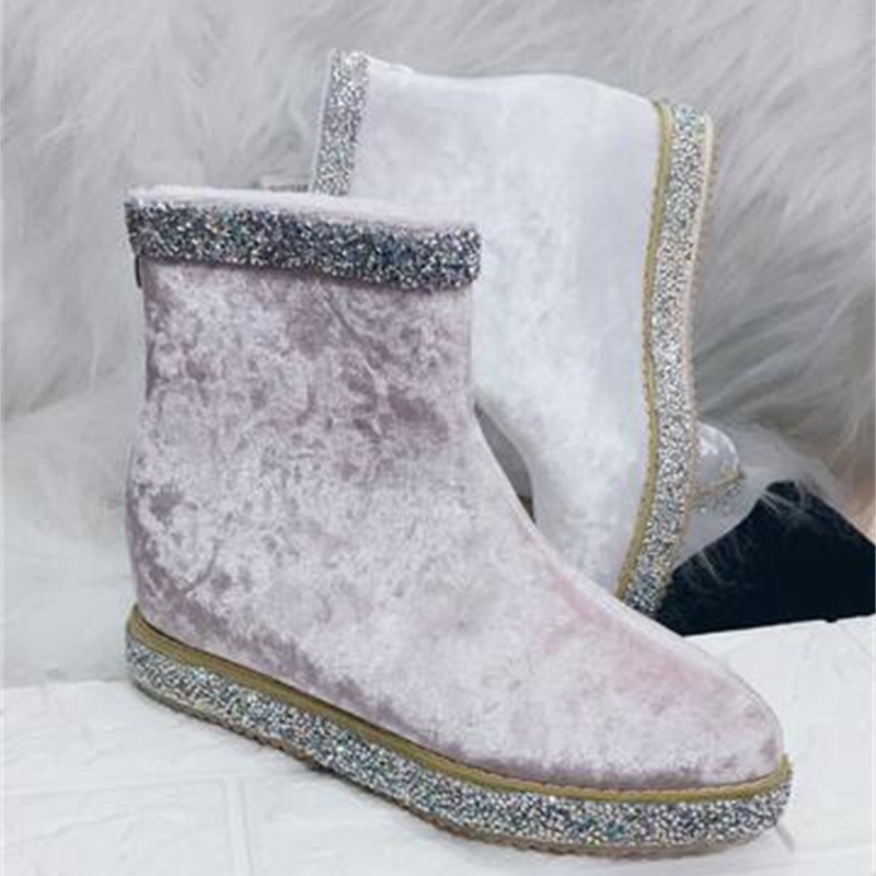 2020 Artisanal Strass Increasing Hot Female Snowboots Za82, White
