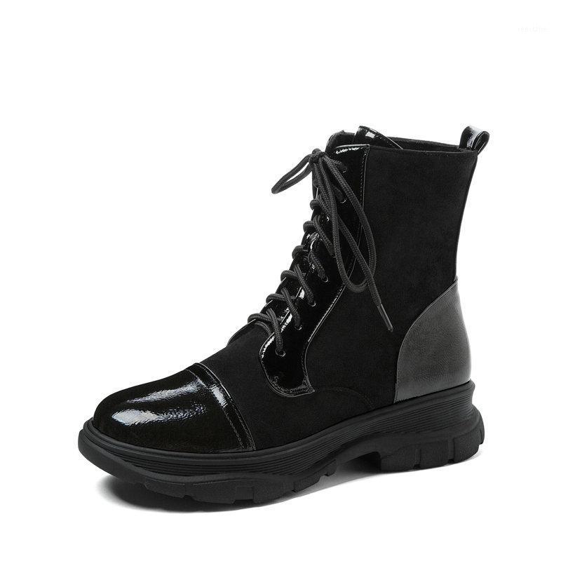 2021 PU Leather Flock Ankle Boots Round Toe Casual Shoes Autumn Winter Square Heel Lace Up Women Shoes Size 34-421, Black
2021 PU Leather Flock Ankle Boots Round Toe Casual Shoes Autumn Winter Square Heel Lace Up Women Shoes Size 34-421, Black