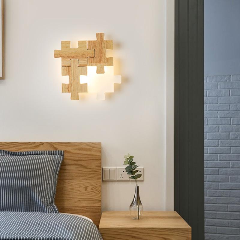 Wall Lamps Bedside aisle led combination puzzle personality creative solid wood bedroom room ultra-thin wall lamp
Wall Lamps Bedside aisle led combination puzzle personality creative solid wood bedroom room ultra-thin wall lamp