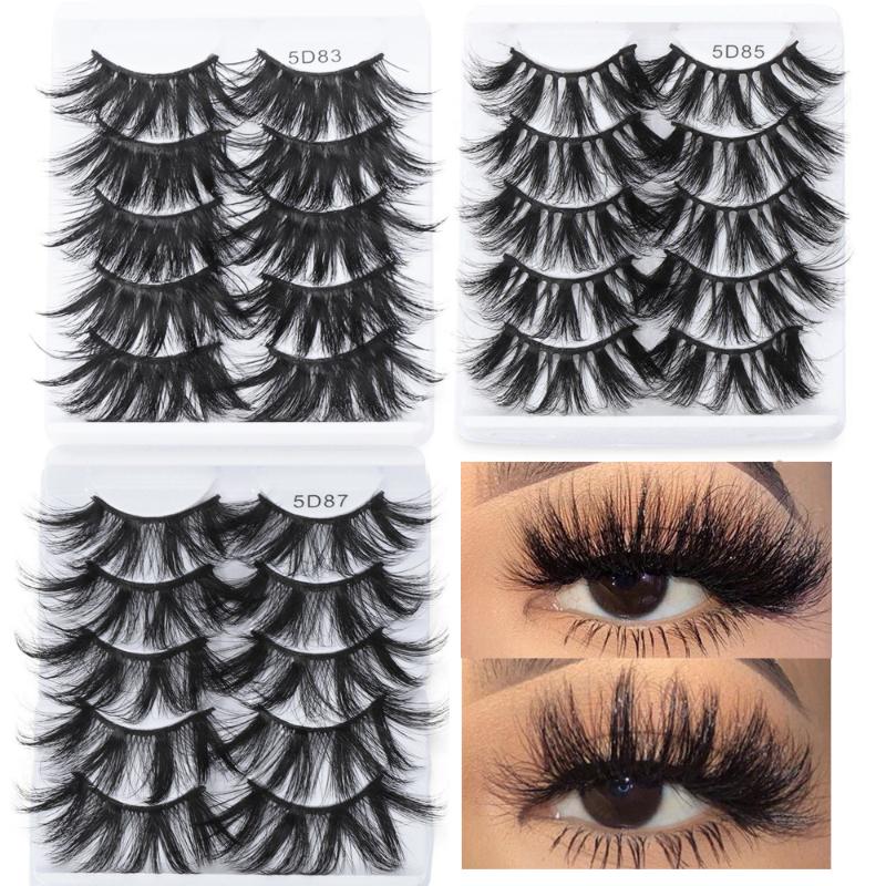 5 Pairs Dramatic Long 5D Faux Mink False Eyelashes Fluffy Eyelashes Extension Wispies Handmade Fake Makeup Tools
5 Pairs Dramatic Long 5D Faux Mink False Eyelashes Fluffy Eyelashes Extension Wispies Handmade Fake Makeup Tools