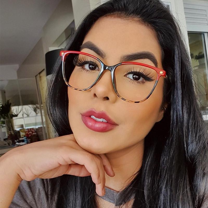 TR90 Frame Red Leopard Sexy Cat Eye Glasses Ladies Thin Square Clear Glasses Frame Women Fashion Optical oculos grau feminino
TR90 Frame Red Leopard Sexy Cat Eye Glasses Ladies Thin Square Clear Glasses Frame Women Fashion Optical oculos grau feminino