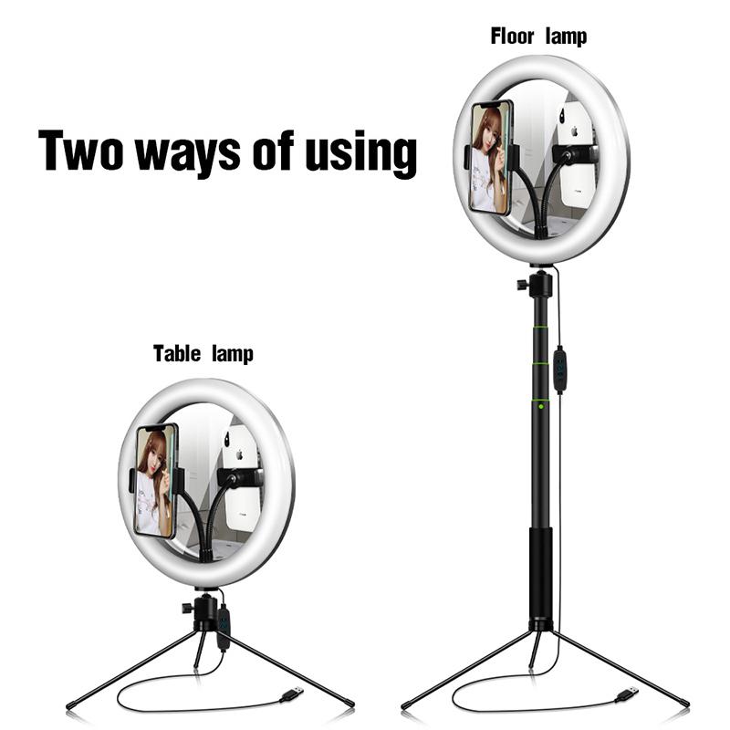 26cm Ring Light With Tripod Stand Phone Holder Kit Photo Ring Lamp For Makeup Live Stream YouTube Video With Mirror
26cm Ring Light With Tripod Stand Phone Holder Kit Photo Ring Lamp For Makeup Live Stream YouTube Video With Mirror