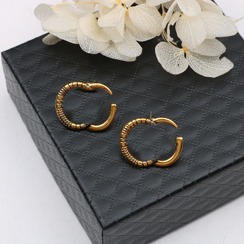 Retro Metal Earrings Studs Double Letter Designer Studs Women Charm Earrings Jewelry Gift Silver Needle Earrings
Retro Metal Earrings Studs Double Letter Designer Studs Women Charm Earrings Jewelry Gift Silver Needle Earrings