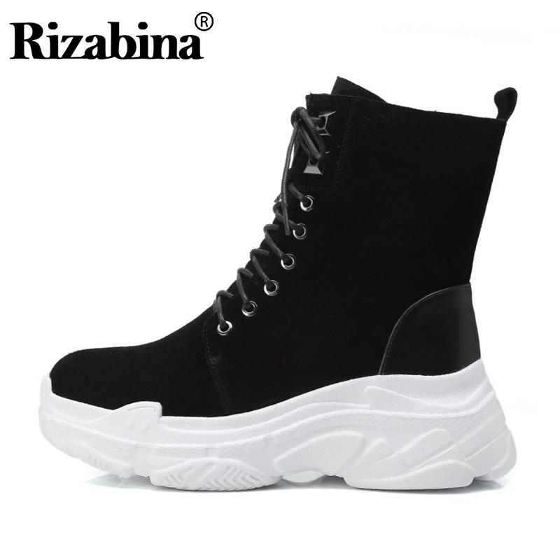 RIZABINA Real Leather Ankle Boots For Women Zipper Cross Strap Thick Sole Shoes High Quality Winter Women Footwear Size 34-40, Black
RIZABINA Real Leather Ankle Boots For Women Zipper Cross Strap Thick Sole Shoes High Quality Winter Women Footwear Size 34-40, Black