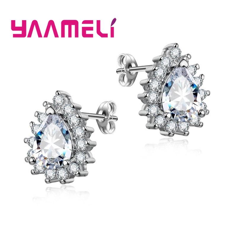 Stud Trendy Waterdrop Earrings For Women Girls Gifts 925 Sterling Silver Cubic Zircon Stone Brincos Wedding Jewelry
Stud Trendy Waterdrop Earrings For Women Girls Gifts 925 Sterling Silver Cubic Zircon Stone Brincos Wedding Jewelry