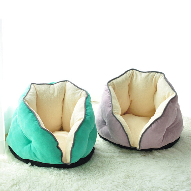 Warm Bed Nest Pet Sofas House Encircled Kennel Soft Cotton Fleece Blanket for Dog Cat Puppy Four Seasons Using LJ201203