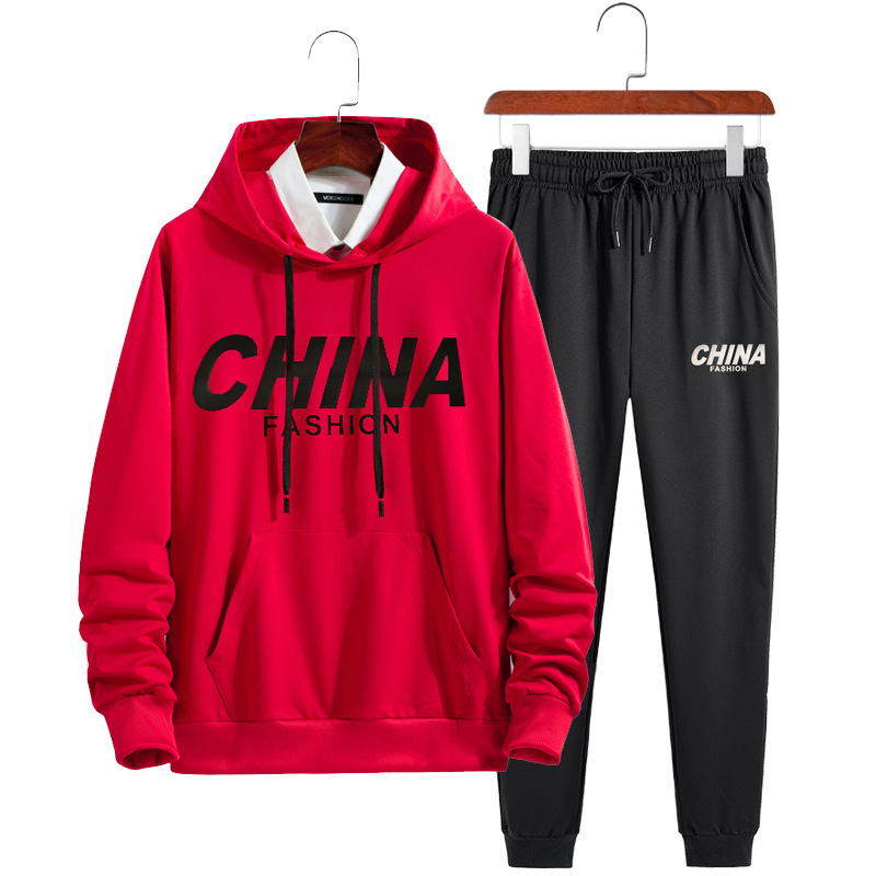 Men's 2019 New Hooded Sports Casual Two-piece Sweater Suit Hoodies + Pant Tracksuit, As pictures
Men's 2019 New Hooded Sports Casual Two-piece Sweater Suit Hoodies + Pant Tracksuit, As pictures